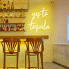 Yes to tequila neon light